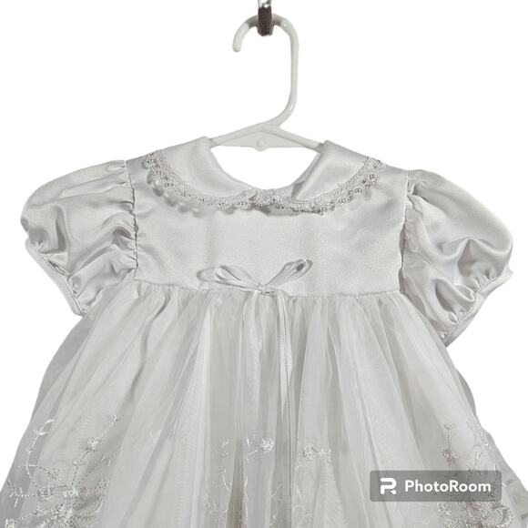 Edgehill Collection White Christening Baptism Infant Gown 6-9 months - Picture 2 of 15